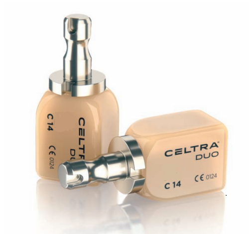 Материал стеклокерамический CELTRA DUO в блоках высокой прозрачности (HT), оттенок A2. Упаковка 4шт. C14