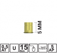 Титановое основание для мультиюнита VEGA NV/RV PERMANENT для одиночных конструкций GH0,5 мм, толщина стенки 0,5 мм, с микро-винтом MP360