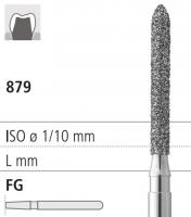 Боры стоматологические алмазные FG 879/012, зол., 6шт. ISO код 314290514012.