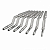 Набор остеотомов изогнутых - Osteotome Set Concave, Bayonet