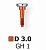 Формирователь десны FRIADENT Gingiva Former, размер D3.0/GH1