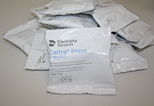 Огнеупорная паковочная масса для прессования Celtra Press investment, 4.5 кг (45 пакетов по 100г)