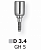 Формирователь десны FRIADENT Gingiva Former, размер D3.4/GH5